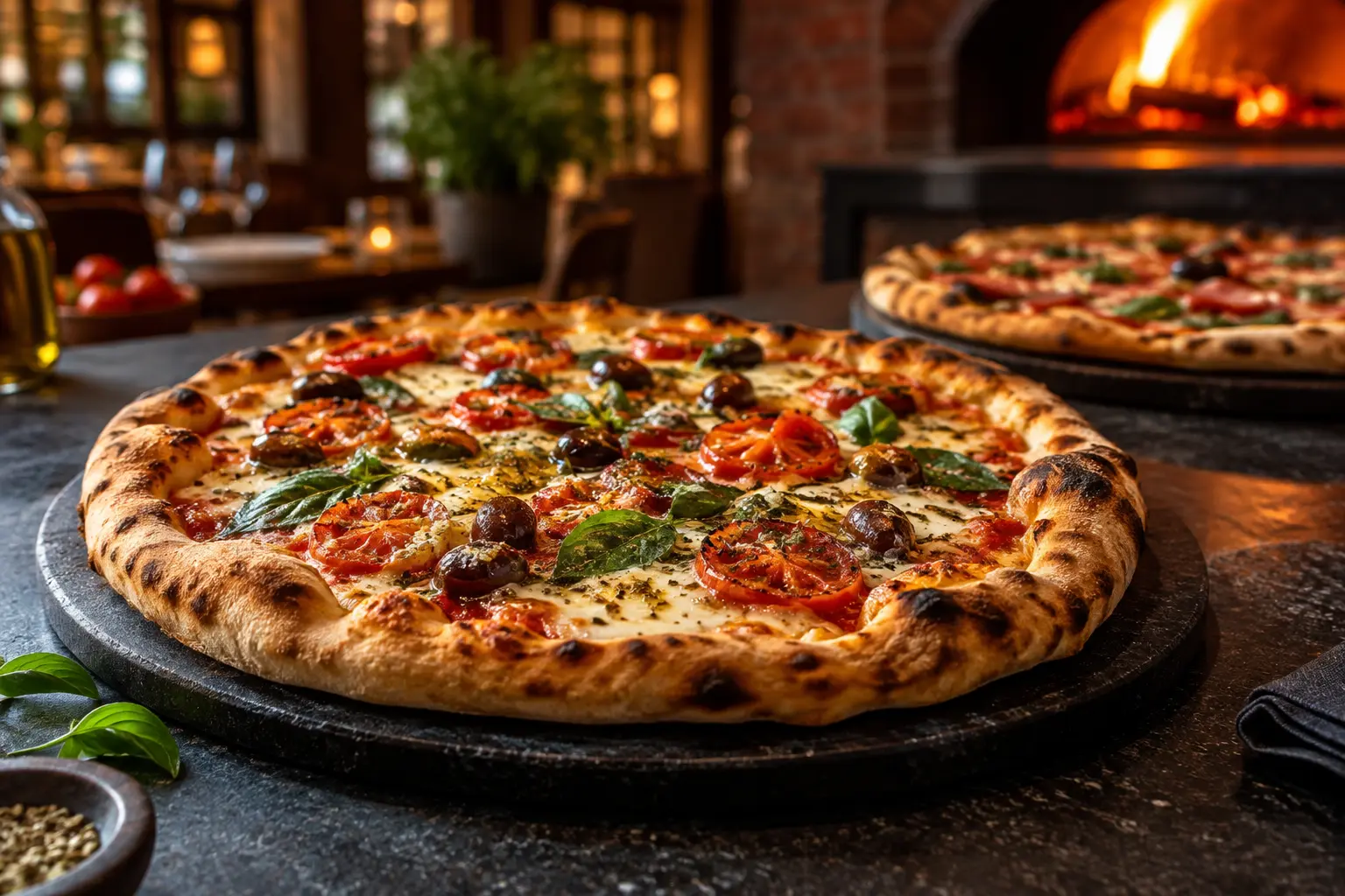 Pizza pronta para compartilhar